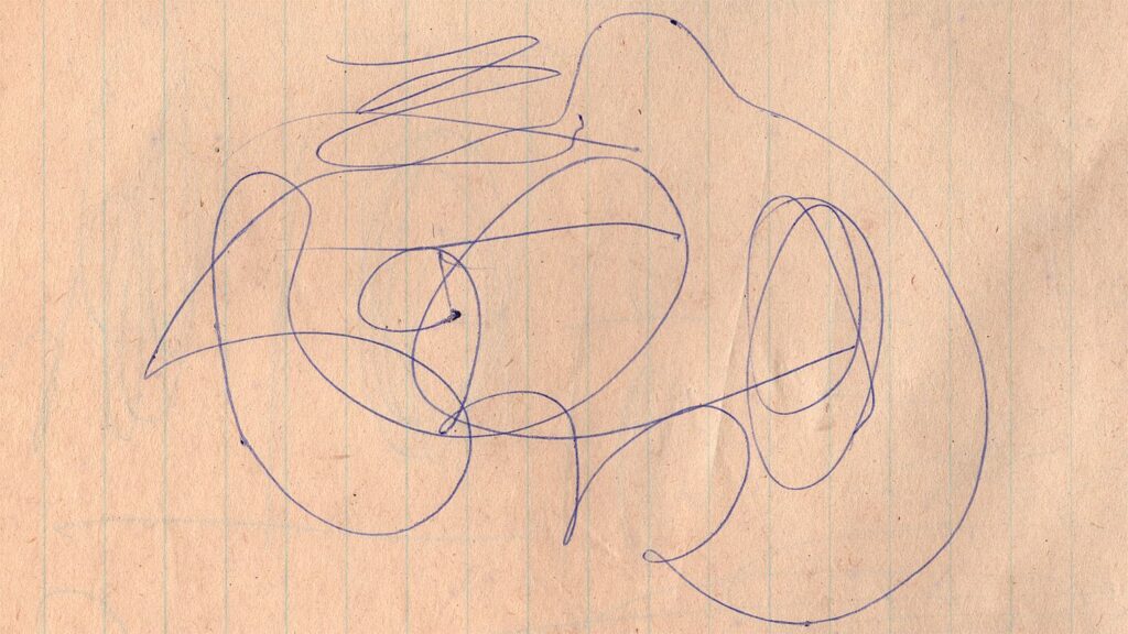 Fotogramma da Don Hertzfeldt, Paper Trail (Stati Uniti, 2026)