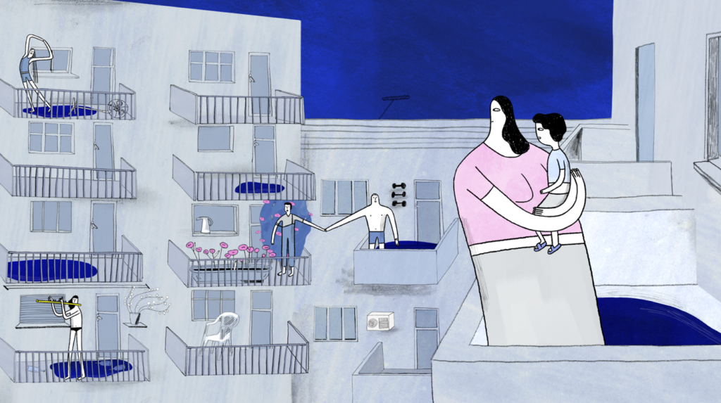 Fotogramma da Balconada (Iva Tokmakchieva, Francia/Bulgaria, 2025)